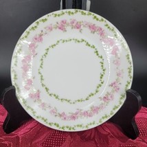 Antique Charles Field Haviland Limoges Replacement Saucer Pink Roses Green Leaf - £8.96 GBP