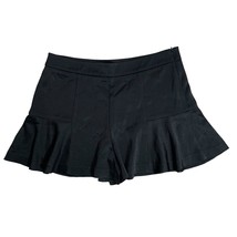 Marciano by Guess Flowy Frilly High Rise Shorts 8 Black Silky Side Zipper - $55.84