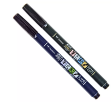 Fudenosuke Calligraphy Brush Pens - 2 Piece Set New - $9.89