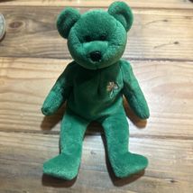 TY BEANIE BABIES BEAR ERIN Shamrock Plush Stuffed missing tag - $11.39
