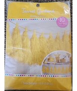 Yellow Decoration Tissue Paper 10 foot Tassel Party Garland Tassels are ... - £3.77 GBP