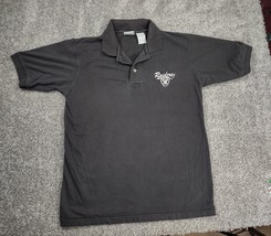 Oakland Raiders Shirt Mens Large Black Polo NFL The Edge Las Vegas Football - £11.26 GBP