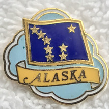 Alaska State Flag Pin Vintage Metal Enamel - $9.89