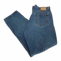Arizona Relaxed Blue Denim Straight Leg 5 Pocket Zip Up Jeans Mens 39 x 31 - £16.68 GBP