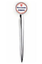 Firestone Tires Retro Letter Opener Metal Silver Tone Executive with case - £10.76 GBP