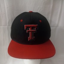 ZEPHYR Texas Tech Red Raiders Snapback Hat Cap 2 Tone Black Red NCAA Adjustable  - £14.85 GBP