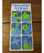 *INCOMPLETE* Hawaiian Airlines Discount Fares Brochure Flyer Sheet  - $9.89