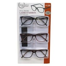 Design Optics By Foster Grant Full Frame Ladies Fashion +1.25, 3 Count - £27.64 GBP