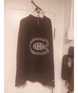 Official NHL Montreal Canadiens 1/4 Zipper Black Sweater Chandail ILANCO... - $21.88 CAD