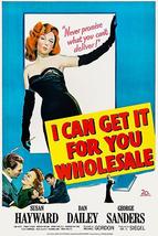 I Can Get It For You Wholesale - 1951 - Movie Poster - $32.99