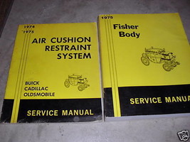 1975 GM Cadillac Body Service Shop Repair Manual Set Fisher Body OEM  - £14.90 GBP