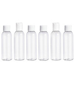 6 Pc Clear Empty Containers Travel Bottles Tsa Toiletry Lotion Cosmetics... - £14.95 GBP