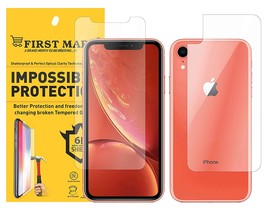 iPhone XR Front and Back Screen guard tempered glass Full Coverage Except Edges  - $14.25