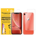 iPhone XR Front and Back Screen guard tempered glass Full Coverage Excep... - £11.38 GBP