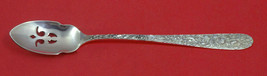 Rose By Stieff Sterling Silver Olive Spoon Pierced Long 7 1/2&quot; Custom Made - £54.40 GBP