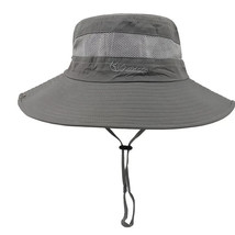 Women&#39;s Dark Gray UV-Proof Breathable Fishing Bucket Hat - £10.26 GBP