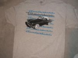 Ford Thunderbird Classic Car on a new extra large (XL) Ash Tee Shirt  - $18.00