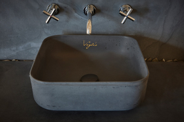  ANTHRACITE Bathroom Sink | Concrete Sink / counter top basin V_13 - £319.31 GBP+