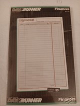 Day Runner 5.5&quot; X 8.5&quot; Binder Itemized Finances Expense Report Pages Package  - £10.26 GBP