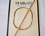 The Hair Edit Soft Gold Hoop &amp; Pin Hair Slide Metal Loop Barrette New - £8.72 GBP