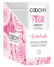 Coochy shave cream frosted cake foil 15 ml 24pc display - $56.25