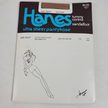 Vintage Hanes PLUS F Mayfair Tummy Control Sandlefoot Panty Hose - £9.80 GBP