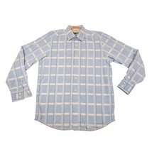 Tommy Bahama Jeans Shirt Mens Large Evening Plaid Flip Cuff Long Sleeve ... - $17.56