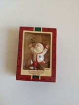 Vintage 1988 Hallmark Keepsake Handcrafted Ornament Go For the Gold Olympic - $3.99