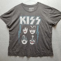 KISS Band Shirt Women&#39;s XXL Retro Dynasty Album Charcoal Gray Tee - £10.01 GBP