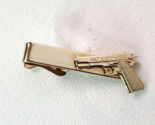 Tie Clasp Figural Colt 45 Automatic Pistol Occupational Vintage - $18.76