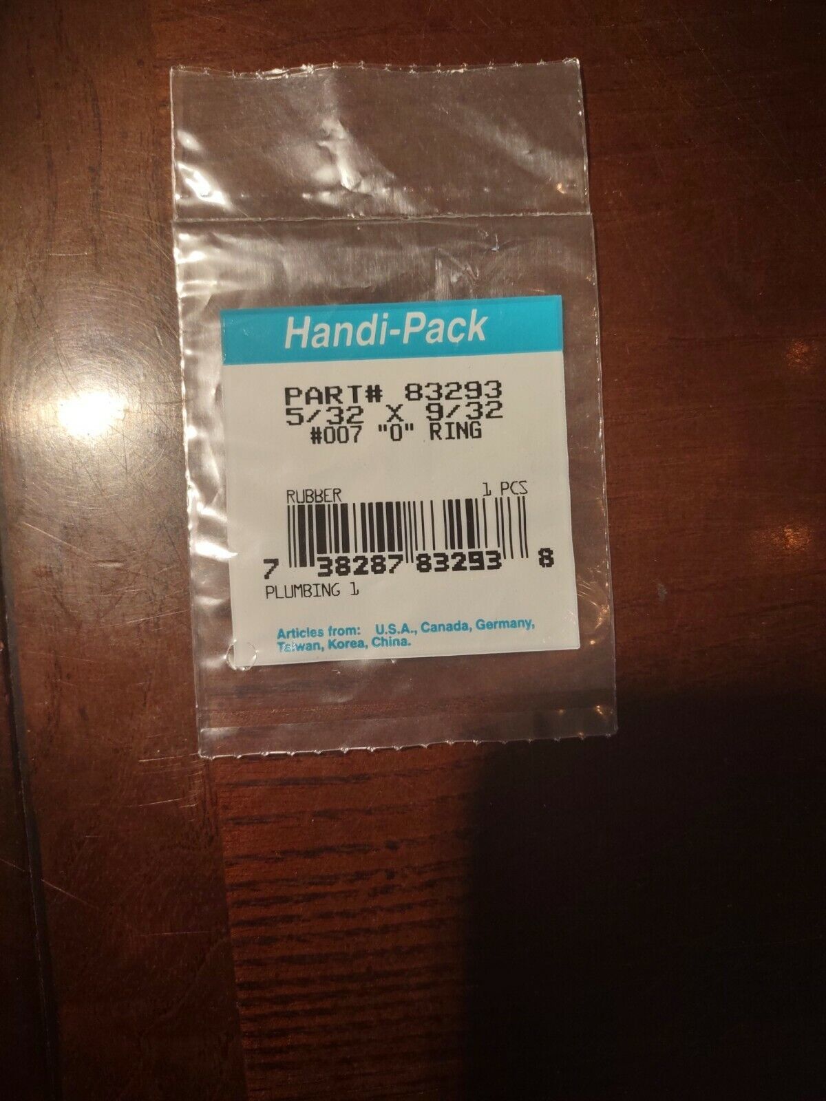 5/32&quot; x 9/32&quot; x 1/16&quot; Rubber O-Rings - $5.89
