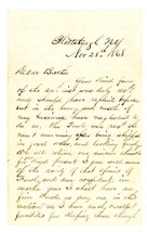 1868 Handwritten Letter Signed S F Vilas Plattsburgh New York NY to Brother - £55.00 GBP