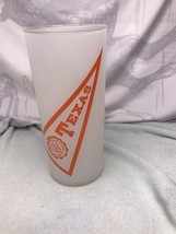 University Of Texas Longhorn Vintage Frosted Highball Tumbler - £15.98 GBP