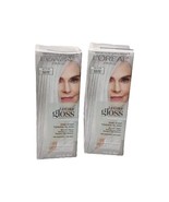 2 x L&#39;Oreal Le Color Gloss One Step Hair Toning Gloss SILVER WHITE 4 oz ... - £15.12 GBP