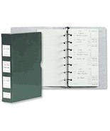ABC Business Check Stub Binder Holder, 3-On-A-Page, Holds 1200-1500 Stubs, Green - $31.04
