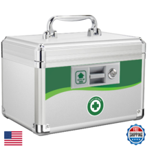 ZORVIDSON Medicine Lock Box w/ Keys &amp; Portable Handle - Small, Secure St... - $49.26
