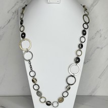 Lia Sophia Chunky Boho Multi Tone Chain Link Necklace - $9.89