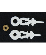 New White Plastic Cuckoo Clock Hands - Round Hole - Choose from 8 sizes! - $37.28 MXN