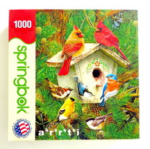 Springbok Feathered Retreat 2012 Bird House 1000 Pc Excellent Condition ... - $36.00