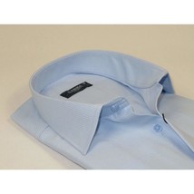 Men's Shirt CASILA Turkey Cotton Blend Long Sleeves 501990-24 Blue Twill Texture image 2