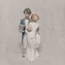 Lladro Wedding Bells Figurine Couple 6164 - Corsage Missing - £18.76 GBP