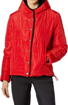 Sanctuary Womens Reversible Hooded Puffer Jacket,Size Small,Red/Black - £177.10 GBP