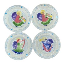 Block Basics Angelica By Deb Mores 8 1/4” Angel Salad Plate Hand Painted... - £17.12 GBP