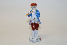 Vintage Occupied Japan Hand Painted French Boy Playing Fife Ceramic Figurine - £7.92 GBP