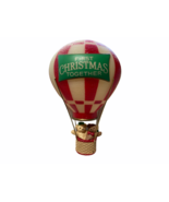 Hot Air Balloon Two Teddy Bears 1986 Hallmark First Christmas Tree Ornament - $9.89