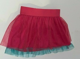 Girls Disney Tutu Tulle Skirt /skort Size 2T 24 months Pink &amp; Blue Elastic - £8.85 GBP