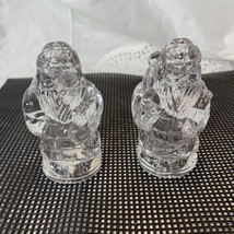 Anna Hutte Lead Crystal Santa Christmas Salt And Pepper Shakers Made In Germany - £7.87 GBP