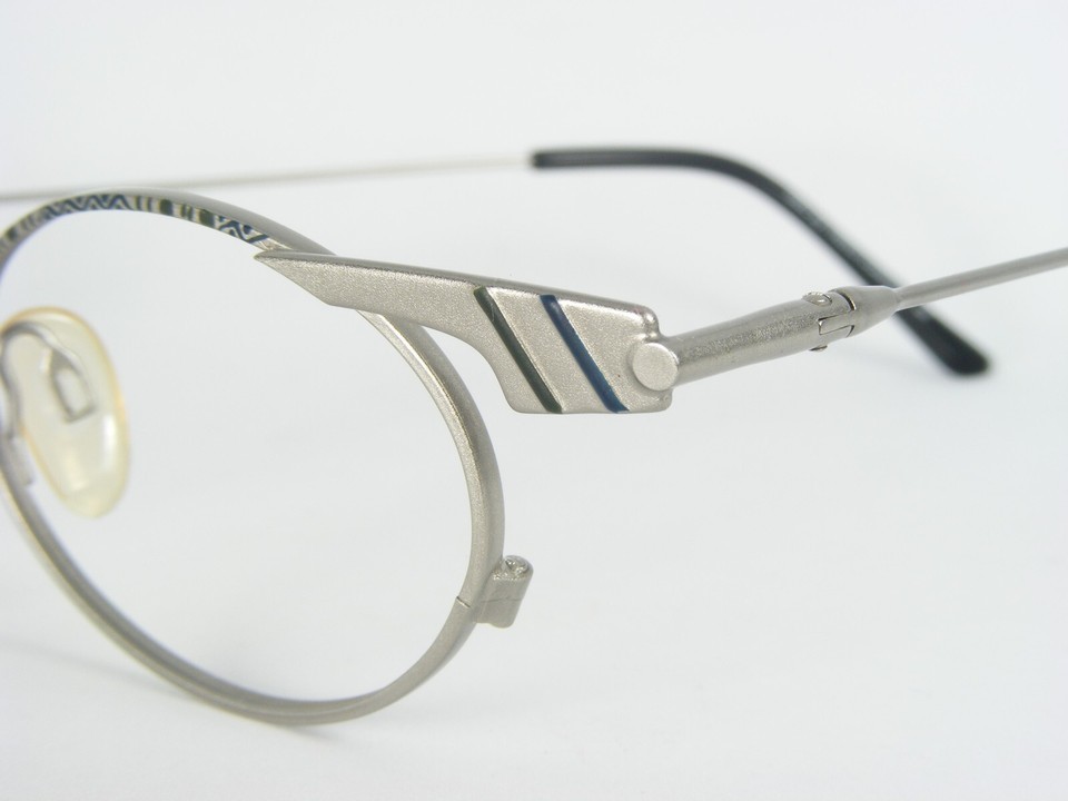Vintage GMC Par Tendance Company 6767 2 Argent/Vert/Bleu Lunettes 44-20-135mm Item image 5
