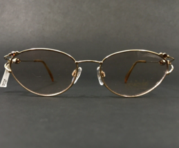Daniel Swarovski Eyeglasses Frames S017 /20 V6051 23 KT Gold Plated 52-17-130 - £110.68 GBP