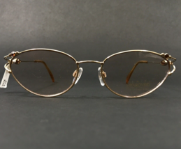 Daniel Swarovski Eyeglasses Frames S017 /20 V6051 23 KT Gold Plated 52-17-130 - £104.68 GBP